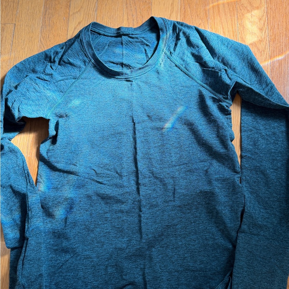 lululemon athletica Blue Long Sleeve Top